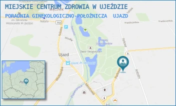 PORADNIA GINEKOLOGICZNO-POŁOŻNICZA - MIEJSKIE CENTRUM ZDROWIA W UJEŹDZIE - UL. PARKOWA 4,  UJAZD