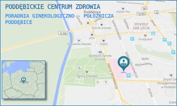 PORADNIA GINEKOLOGICZNO - POŁOŻNICZA - PODDĘBICKIE CENTRUM ZDROWIA - UL. MICKIEWICZA 16,  PODDĘBICE