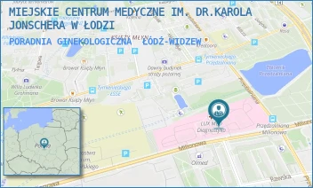 PORADNIA GINEKOLOGICZNA - MIEJSKIE CENTRUM MEDYCZNE IM. DR.KAROLA JONSCHERA W ŁODZI - UL. MILIONOWA 14,  ŁÓDŹ-WIDZEW