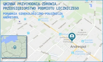 PORADNIA GINEKOLOGICZNO-POŁOŻNICZA - GMINNA PRZYCHODNIA ZDROWIA - PRZEDSIĘBIORSTWO PODMIOTU LECZNICZEGO - UL. ROKICIŃSKA 125,  ANDRESPOL