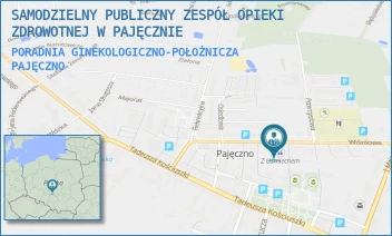 PORADNIA GINEKOLOGICZNO-POŁOŻNICZA - SAMODZIELNY PUBLICZNY ZESPÓŁ OPIEKI ZDROWOTNEJ W PAJĘCZNIE - UL. WIŚNIOWA 26,  PAJĘCZNO