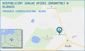 PORADNIA GINEKOLOGICZNA - NIEPUBLICZNY ZAKŁAD OPIEKI ZDROWOTNEJ W KLUKACH - UL. KLUKI 51,  KLUKI