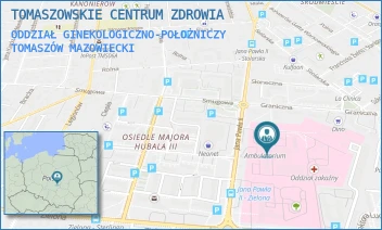 ODDZIAŁ GINEKOLOGICZNO-POŁOŻNICZY - TOMASZOWSKIE CENTRUM ZDROWIA - UL. JANA PAWŁA II 35,  TOMASZÓW MAZOWIECKI