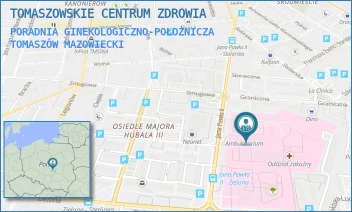 PORADNIA GINEKOLOGICZNO-POŁOŻNICZA - TOMASZOWSKIE CENTRUM ZDROWIA - UL. JANA PAWŁA II 35,  TOMASZÓW MAZOWIECKI