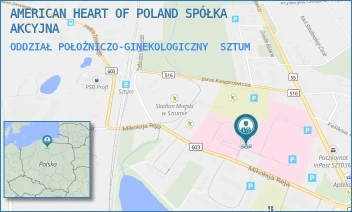 ODDZIAŁ POŁOŻNICZO-GINEKOLOGICZNY - AMERICAN HEART OF POLAND SPÓŁKA AKCYJNA - UL. REJA 12,  SZTUM