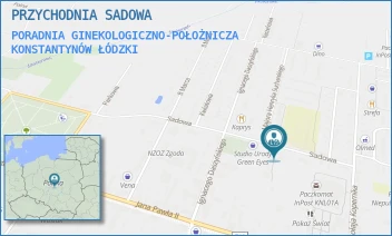 PORADNIA GINEKOLOGICZNO-POŁOŻNICZA - PRZYCHODNIA SADOWA - UL. SADOWA 10,  KONSTANTYNÓW ŁÓDZKI
