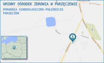 PORADNIA GINEKOLOGICZNO-POŁOŻNICZA - GMINNY OŚRODEK ZDROWIA W PARZĘCZEWIE - UL. POŁUDNIOWA 1A,  PARZĘCZEW