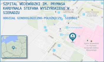 ODDZIAŁ GINEKOLOGICZNO-POŁOŻNICZY - SZPITAL WOJEWÓDZKI IM. PRYMASA KARDYNAŁA STEFANA WYSZYŃSKIEGO W SIERADZU - UL. ARMII KRAJOWEJ 7,  SIERADZ
