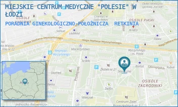 PORADNIA GINEKOLOGICZNO-POŁOŻNICZA - MIEJSKIE CENTRUM MEDYCZNE "POLESIE" W ŁODZI - UL. OLIMPIJSKA 7A,  RETKINIA