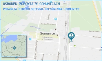 PORADNIA GINEKOLOGICZNO-POŁOŻNICZA - OŚRODEK ZDROWIA W GOMUNICACH - UL. ARMII KRAJOWEJ 30,  GOMUNICE