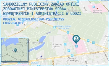 ODDZIAŁ GINEKOLOGICZNO-POŁOŻNICZY - SAMODZIELNY PUBLICZNY ZAKŁAD OPIEKI ZDROWOTNEJ MINISTERSTWA SPRAW WEWNĘTRZNYCH I ADMINISTRACJI W ŁODZI - UL. PÓŁNOCNA 42,  ŁÓDŹ-BAŁUTY