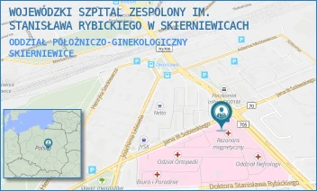ODDZIAŁ POŁOŻNICZO-GINEKOLOGICZNY - WOJEWÓDZKI SZPITAL ZESPOLONY IM. STANISŁAWA RYBICKIEGO W SKIERNIEWICACH - UL. SOBIESKIEGO 4,  SKIERNIEWICE