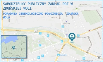 PORADNIA GINEKOLOGICZNO-POŁOŻNICZA - SAMODZIELNY PUBLICZNY ZAKŁAD POZ W ZDUŃSKIEJ WOLI - UL. SZADKOWSKA 2,  ZDUŃSKA WOLA