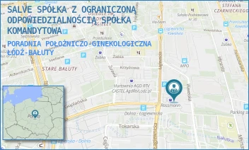 PORADNIA POŁOŻNICZO-GINEKOLOGICZNA - SALVE SPÓŁKA Z OGRANICZONĄ ODPOWIEDZIALNOŚCIĄ SPÓŁKA KOMANDYTOWA - UL. ŁAGIEWNICKA 53,  ŁÓDŹ-BAŁUTY