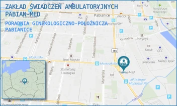 PORADNIA GINEKOLOGICZNO-POŁOŻNICZA - ZAKŁAD ŚWIADCZEŃ AMBULATORYJNYCH PABIAN-MED - UL. KILIŃSKIEGO 10/12,  PABIANICE