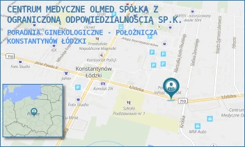PORADNIA GINEKOLOGICZNE - POŁOŻNICZA - CENTRUM MEDYCZNE OLMED SPÓŁKA Z OGRANICZONĄ ODPOWIEDZIALNOŚCIĄ SP.K. - MARSZAŁKA JÓZEFA PIŁSUDSKIEGO 1,  KONSTANTYNÓW ŁÓDZKI