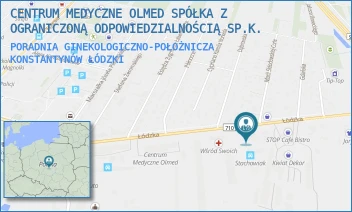 PORADNIA GINEKOLOGICZNO-POŁOŻNICZA - CENTRUM MEDYCZNE OLMED SPÓŁKA Z OGRANICZONĄ ODPOWIEDZIALNOŚCIĄ SP.K. - UL. ŁÓDZKA 27/29,  KONSTANTYNÓW ŁÓDZKI