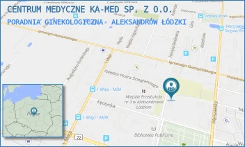 PORADNIA GINEKOLOGICZNA - CENTRUM MEDYCZNE KA-MED SP. Z O.O. - M.C.SKŁODOWSKIEJ  3,  ALEKSANDRÓW ŁÓDZKI