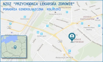PORADNIA GINEKOLOGICZNA - NZOZ "PRZYCHODNIA LEKARSKA ZDROWIE" - KORCZAKA 5,  KOLUSZKI