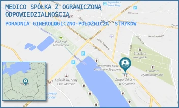 PORADNIA GINEKOLOGICZNO-POŁOŻNICZA - MEDICO SPÓŁKA Z OGRANICZONĄ ODPOWIEDZIALNOŚCIĄ - UL. TARGOWA 16,  STRYKÓW