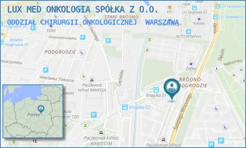 ODDZIAŁ CHIRURGII ONKOLOGICZNEJ - LUX MED ONKOLOGIA SPÓŁKA Z O.O. - ŚW. WINCENTEGO 103,  WARSZAWA
