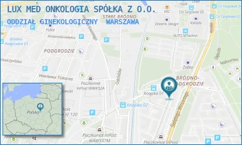 ODDZIAŁ GINEKOLOGICZNY - LUX MED ONKOLOGIA SPÓŁKA Z O.O. - ŚW. WINCENTEGO 103,  WARSZAWA