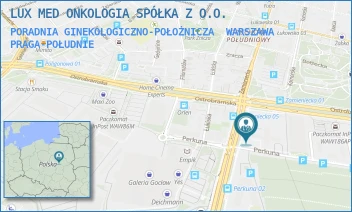 PORADNIA GINEKOLOGICZNO-POŁOŻNICZA - LUX MED ONKOLOGIA SPÓŁKA Z O.O. - FIELDORFA 40,  WARSZAWA PRAGA-POŁUDNIE