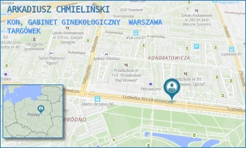 KON, GABINET GINEKOLOGICZNY - ARKADIUSZ CHMIELIŃSKI - KONDRATOWICZA 27B,  WARSZAWA TARGÓWEK
