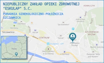 PORADNIA GINEKOLOGICZNO-POŁOŻNICZA - NIEPUBLICZNY ZAKŁAD OPIEKI ZDROWOTNEJ "ESKULAP" S.C. - UL. JANA WIKTORA 17A,  SZCZAWNICA