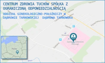 ODDZIAŁ GINEKOLOGICZNO-POŁOŻNICZY W DĄBROWIE TARNOWSKIEJ - CENTRUM ZDROWIA TUCHÓW SPÓŁKA Z OGRANICZONĄ ODPOWIEDZIALNOŚCIĄ - UL. SZPITALNA 1,  DĄBROWA TARNOWSKA
