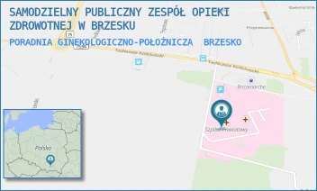 PORADNIA GINEKOLOGICZNO-POŁOŻNICZA - SAMODZIELNY PUBLICZNY ZESPÓŁ OPIEKI ZDROWOTNEJ W BRZESKU - UL. TADEUSZA KOŚCIUSZKI 68,  BRZESKO