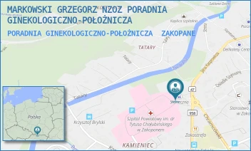 PORADNIA GINEKOLOGICZNO-POŁOŻNICZA - MARKOWSKI GRZEGORZ NZOZ PORADNIA GINEKOLOGICZNO-POŁOŻNICZA - UL. UL. NOWOTARSKA 79,  ZAKOPANE