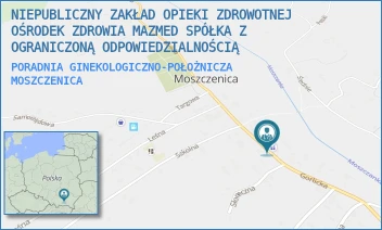 PORADNIA GINEKOLOGICZNO-POŁOŻNICZA - NIEPUBLICZNY ZAKŁAD OPIEKI ZDROWOTNEJ OŚRODEK ZDROWIA MAZMED SPÓŁKA Z OGRANICZONĄ ODPOWIEDZIALNOŚCIĄ - UL. GORLICKA 185,  MOSZCZENICA