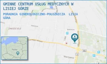 PORADNIA GINEKOLOGICZNO-POŁOŻNICZA - GMINNE CENTRUM USŁUG MEDYCZNYCH W LISIEJ GÓRZE - UL. SUCHARSKIEGO 3A,  LISIA GÓRA