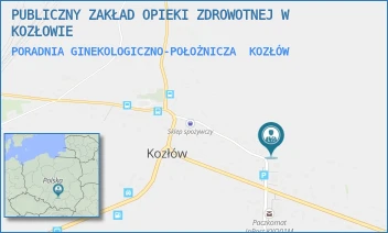 PORADNIA GINEKOLOGICZNO-POŁOŻNICZA - PUBLICZNY ZAKŁAD OPIEKI ZDROWOTNEJ W KOZŁOWIE - KOZŁÓW 63A,  KOZŁÓW