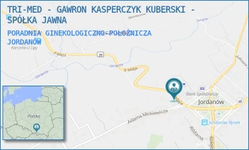 PORADNIA GINEKOLOGICZNO-POŁOŻNICZA - TRI-MED - GAWRON KASPERCZYK KUBERSKI - SPÓŁKA JAWNA - 3 MAJA 2,  JORDANÓW