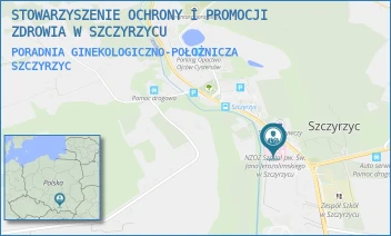 PORADNIA GINEKOLOGICZNO-POŁOŻNICZA - STOWARZYSZENIE OCHRONY I PROMOCJI ZDROWIA W SZCZYRZYCU - UL. SZCZYRZYC 107,  SZCZYRZYC