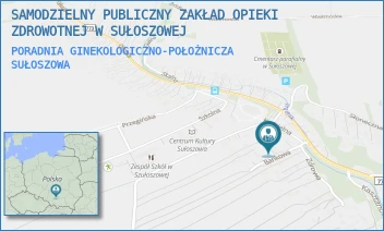 PORADNIA GINEKOLOGICZNO-POŁOŻNICZA - SAMODZIELNY PUBLICZNY ZAKŁAD OPIEKI ZDROWOTNEJ W SUŁOSZOWEJ - UL. BANKOWA 6,  SUŁOSZOWA