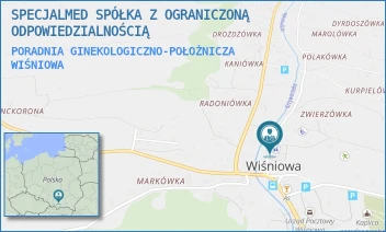 PORADNIA GINEKOLOGICZNO-POŁOŻNICZA - SPECJALMED SPÓŁKA Z OGRANICZONĄ ODPOWIEDZIALNOŚCIĄ - UL. WIŚNIOWA 317/4,  WIŚNIOWA