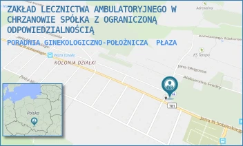 PORADNIA GINEKOLOGICZNO-POŁOŻNICZA - ZAKŁAD LECZNICTWA AMBULATORYJNEGO W CHRZANOWIE SPÓŁKA Z OGRANICZONĄ ODPOWIEDZIALNOŚCIĄ - UL. JANUSZA KORCZAKA 2,  PŁAZA