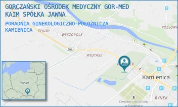 PORADNIA GINEKOLOGICZNO-POŁOŻNICZA - GORCZAŃSKI OŚRODEK MEDYCZNY GOR-MED KAIM SPÓŁKA JAWNA - KAMIENICA 403,  KAMIENICA