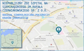 ODDZIAŁ GINEKOLOGICZNO-POŁOŻNICZY - NIEPUBLICZNY ZOZ SZPITAL NA SIEMIRADZKIEGO IM.RAFAŁA CZERWIAKOWSKIEGO SP. Z O.O. - UL. SIEMIRADZKIEGO 1,  KRAKÓW-ŚRÓDMIEŚCIE