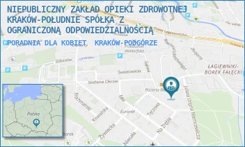 PORADNIA DLA KOBIET - NIEPUBLICZNY ZAKŁAD OPIEKI ZDROWOTNEJ KRAKÓW-POŁUDNIE SPÓŁKA Z OGRANICZONĄ ODPOWIEDZIALNOŚCIĄ - UL. JULIANA URSYNA NIEMCEWICZA 7,  KRAKÓW-PODGÓRZE