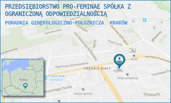 PORADNIA GINEKOLOGICZNO-POŁOŻNICZA - PRZEDSIĘBIORSTWO PRO-FEMINAE SPÓŁKA Z OGRANICZONĄ ODPOWIEDZIALNOŚCIĄ - UL. PACHOŃSKIEGO 12,  KRAKÓW