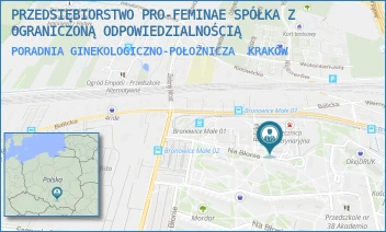 PORADNIA GINEKOLOGICZNO-POŁOŻNICZA - PRZEDSIĘBIORSTWO PRO-FEMINAE SPÓŁKA Z OGRANICZONĄ ODPOWIEDZIALNOŚCIĄ - UL. NA BŁONIE 1,  KRAKÓW