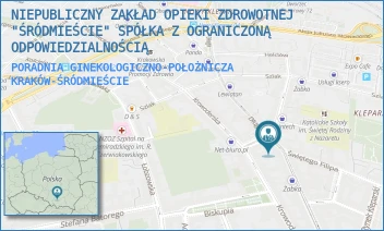 PORADNIA GINEKOLOGICZNO-POŁOŻNICZA - NIEPUBLICZNY ZAKŁAD OPIEKI ZDROWOTNEJ "ŚRÓDMIEŚCIE" SPÓŁKA Z OGRANICZONĄ ODPOWIEDZIALNOŚCIĄ - UL. DŁUGA 38,  KRAKÓW-ŚRÓDMIEŚCIE