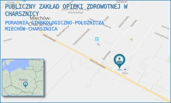 PORADNIA GINEKOLOGICZNO-POŁOŻNICZA - PUBLICZNY ZAKŁAD OPIEKI ZDROWOTNEJ W CHARSZNICY - UL. MIECHOWSKA 52,  MIECHÓW-CHARSZNICA