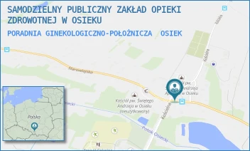 PORADNIA GINEKOLOGICZNO-POŁOŻNICZA - SAMODZIELNY PUBLICZNY ZAKŁAD OPIEKI ZDROWOTNEJ W OSIEKU - UL. STAROWIEJSKA 175,  OSIEK