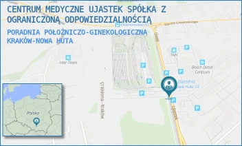 PORADNIA POŁOŻNICZO-GINEKOLOGICZNA - CENTRUM MEDYCZNE UJASTEK SPÓŁKA Z OGRANICZONĄ ODPOWIEDZIALNOŚCIĄ - UL. UJASTEK 3,  KRAKÓW-NOWA HUTA