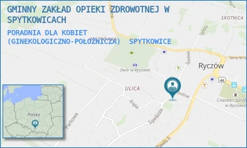 PORADNIA DLA KOBIET (GINEKOLOGICZNO-POŁOŻNICZA) - GMINNY ZAKŁAD OPIEKI ZDROWOTNEJ W SPYTKOWICACH - UL. SZKOLNA 1,  SPYTKOWICE